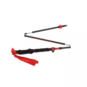 Nordic walking nūjas Viking SPIDER FS melni/sarkani UNI – regulējamas pārgājienu nūjas