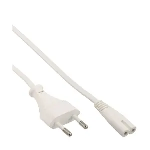 Кабель питания InLine Euro male Euro8 male белый 1.5м