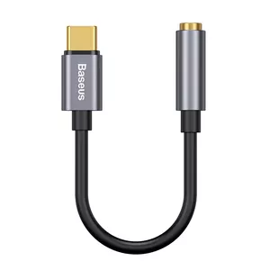 Baseus L54 дата-кабель мобильных телефонов Черный, Серый USB C 3,5 мм