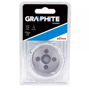 Hole saw GRAPHITE 57H922 — 1 pc, lightweight 114 g, for drilling with compatible drills