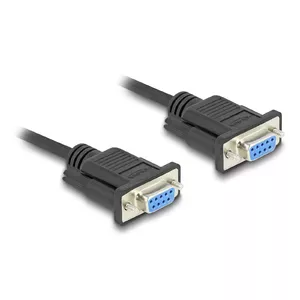 DeLOCK 86824 Serial Cable Black 2 m DB-9