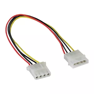 InLine Internal Power Y-Cable 1x 5.25" Molex / 2x 3.5" Floppy 0.20m