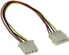 InLine 4pin Molex strāvas kabelis 0.5m Photo 1