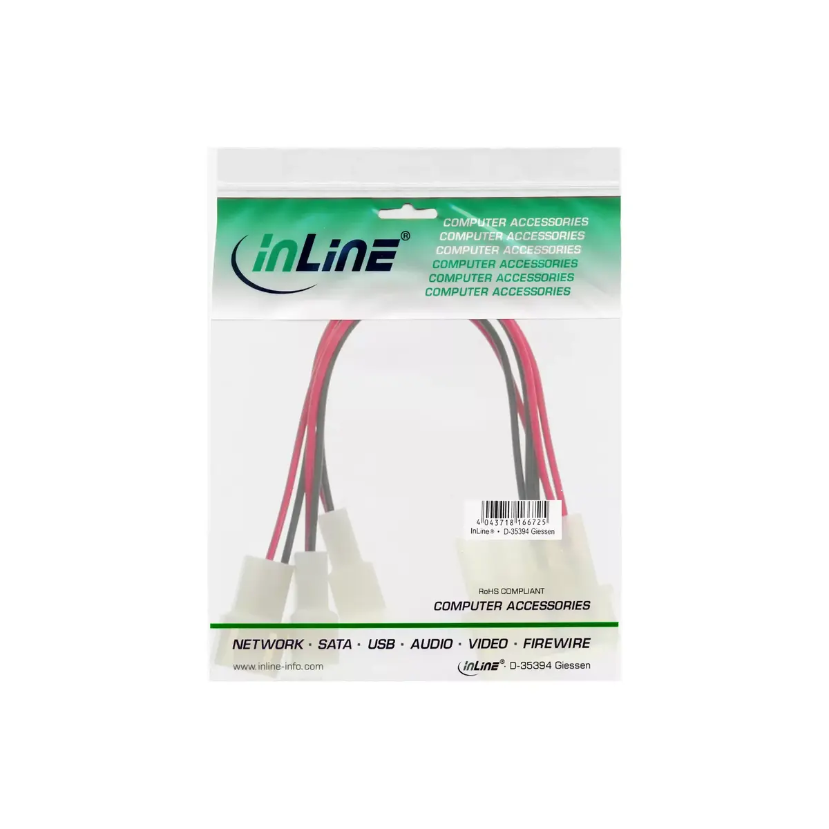 InLine PC ventilatora adaptera kabelis 33005A Photo 4