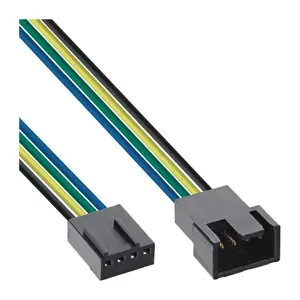 InLine ventilatora kabeļa pagarinājums 4pin Molex male/female 0.70m
