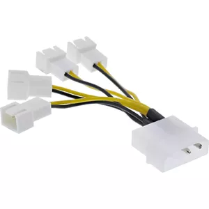 Кабель питания Molex InLine 33341A 0.05м 4x Fan Connector