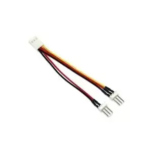 InLine Fan Adapter 3pin female / 2x 3pin male approx. 10cm