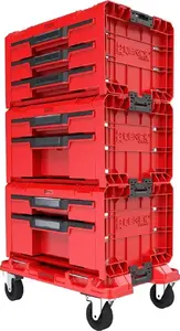 QBRICK Набор ящиков на платформе с роликами System PRO 2.0 DRAWER SET EXPERT RED Ultra HD