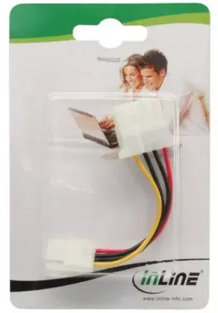 InLine 3.5" Floppy - 5.25" Molex 4-Pin Photo 2