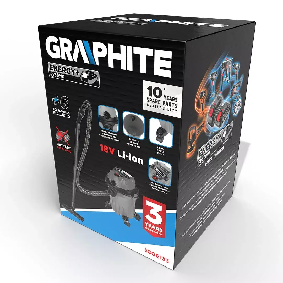 Пылесос Graphite 58GE133 Photo 3