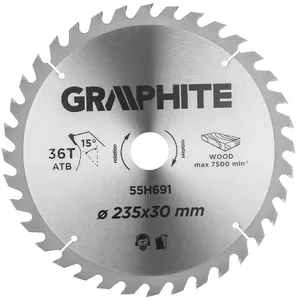 Apaļā zāģa disks GRAPHITE 55H691 — 1 gab., svars 596 g
