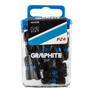 Screwdriver bit GRAPHITE 56H536 — Pozidriv PZ4, 1/4" drive, 25 mm length