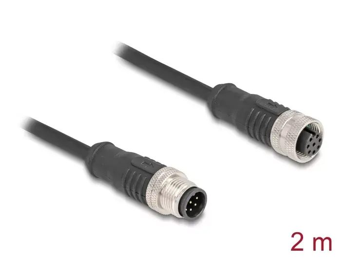 Tīkla kabelis DeLOCK M12 Cable A-coded Photo 2
