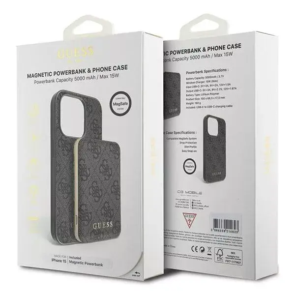 Hardcase GUESS iPhone 15 with 5000mAh MagSafe powerbank Photo 10