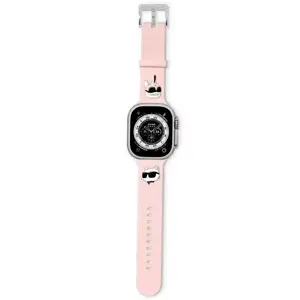 Ремешок Karl Lagerfeld 3D из резины розовый для Apple Watch 42/44/45/49 мм