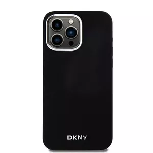 Hardcase DKNY protective case for Apple iPhone 15 Pro Max — Liquid Silicone Black, MagSafe compatible