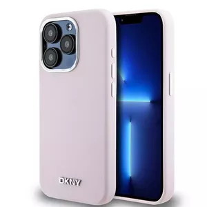 Vāciņš DKNY DKHMP14LSMCHLP priekš iPhone 14 Pro 6,1" rozā šķidrā silikona MagSafe