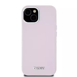 Чехол Hardcase DKNY DKHMP15MSMCHLP для iPhone 15 Plus / 14 Plus 6,7" — розовый жидкий силикон