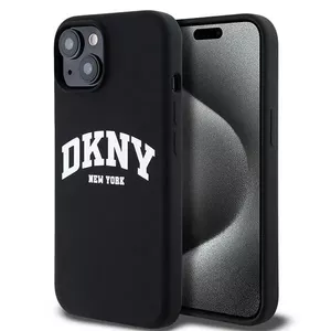 MagSafe case DKNY Liquid Silicone Arch Logo for iPhone 15, Black