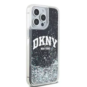 Phone case DKNY DKHCP13XLBNAEK for iPhone 13 Pro Max 6.7" Black liquid glitter