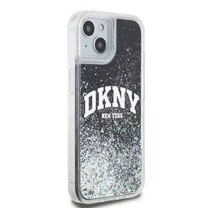 Hardcase DKNY protective case for Apple iPhone 15 — Liquid Glitter Big Logo, Black