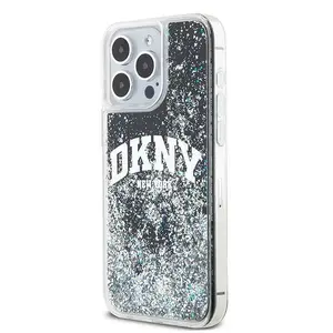 Hardcase DKNY для iPhone 15 Pro Max 6.7" черный жидкий блеск