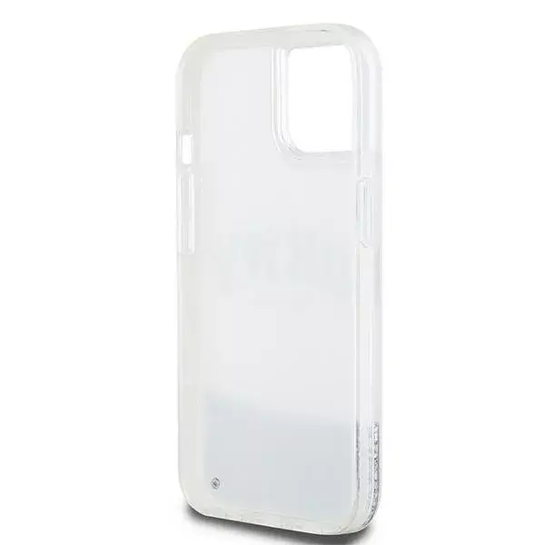 Cieta korpuss DKNY priekš iPhone 15 — Liquid Glitter melns Photo 4