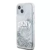 Cieta korpuss DKNY priekš iPhone 15 — Liquid Glitter melns Photo 6