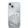 Cieta korpuss DKNY priekš iPhone 15 — Liquid Glitter melns Photo 8