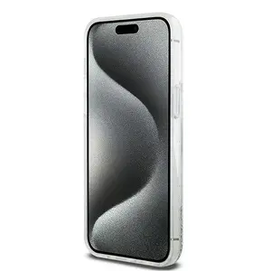 Hardcase phone case DKNY for Apple iPhone 15 Pro 6.1 Liquid Glitter Big Logo Black