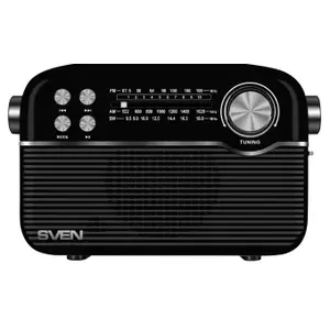 Radio receiver SVEN RP-500 Black — digital FM/AM radio receiver