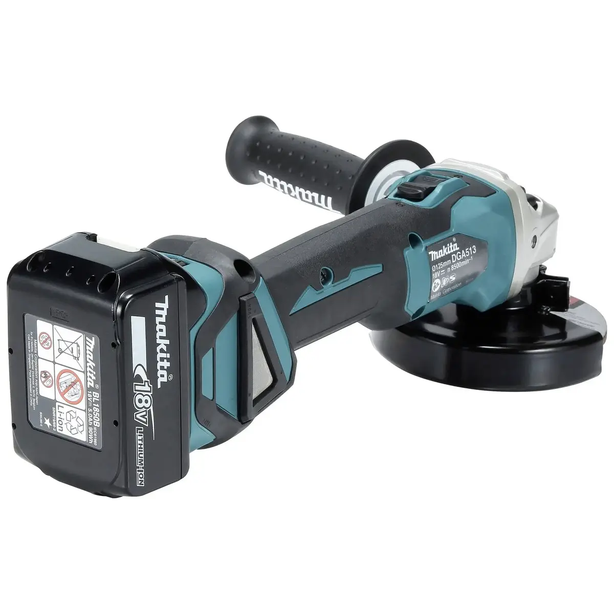 Аккумуляторная углошлифмашина Makita DGA513RTJ 18В 125мм Photo 2