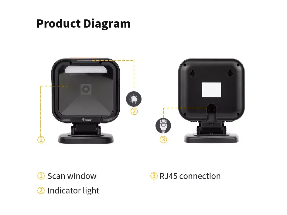 Стационарный считыватель штрих-кодов Equip USB 2D Photo 6
