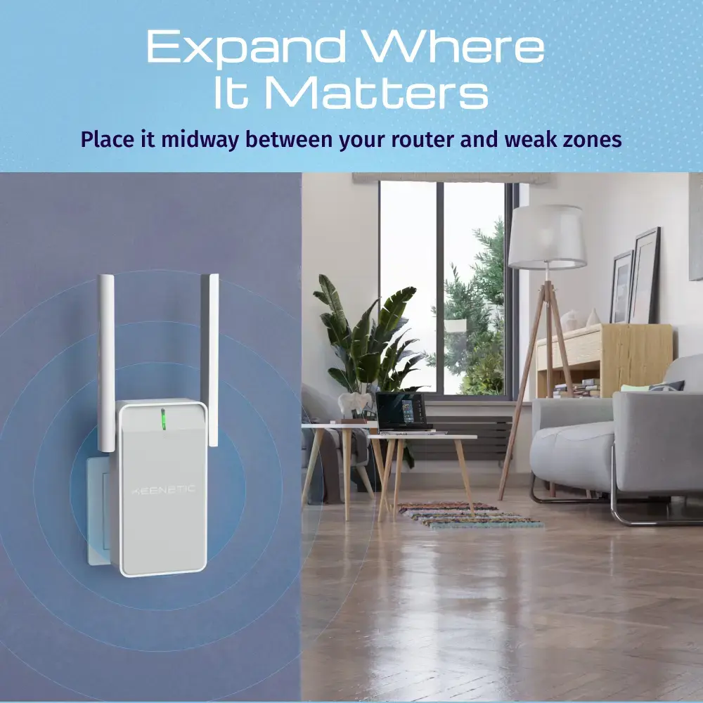 Усилитель Wi-Fi Keenetic Buddy 4 (KN-3211) N300 Mesh Photo 2