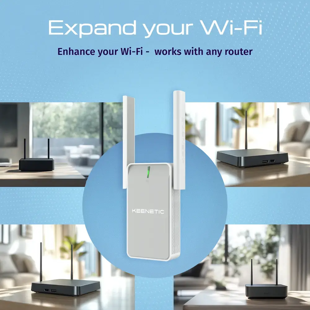 Усилитель Wi-Fi Keenetic Buddy 4 (KN-3211) N300 Mesh Photo 4