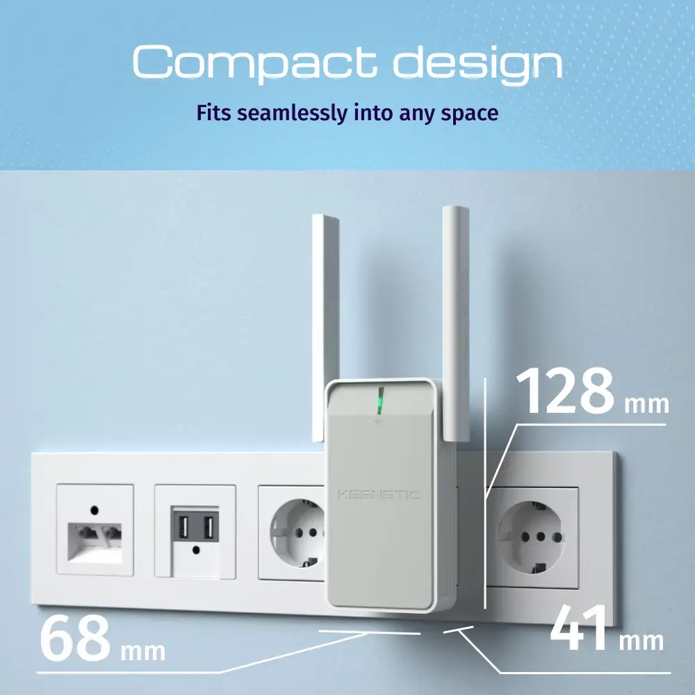 Усилитель Wi-Fi Keenetic Buddy 4 (KN-3211) N300 Mesh Photo 6