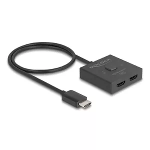 HDMI Switch DeLOCK 18901 144Hz Black Plastic 55x55x15mm