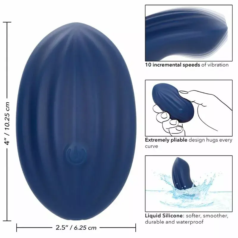 Vibrators California Exotics Cashmere Velvet Curve Blue Photo 11