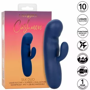 Vibrator CALEXOTICS Cashmere Silk Duo Blue
