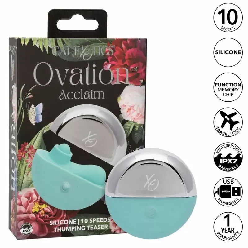 Massager California Exotics Ovation Acclaim Aqua Green Photo 2