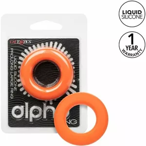 Виброкольцо California Exotics Alpha Prolong Large Orange D-239236 — большой размер, оранжевый