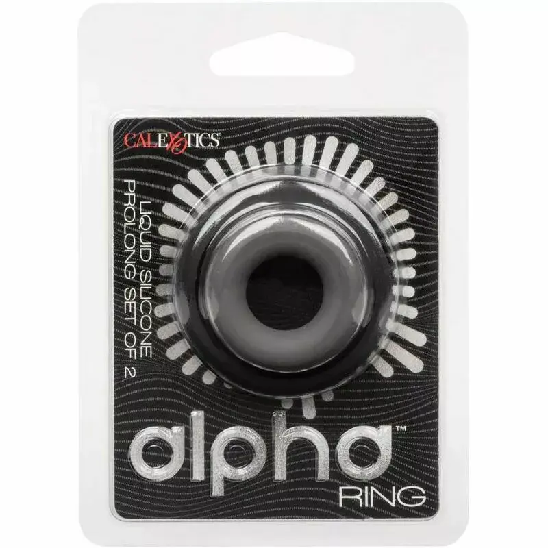 Кольца для пениса California Exotics Alpha Prolong — набор 2 Photo 2