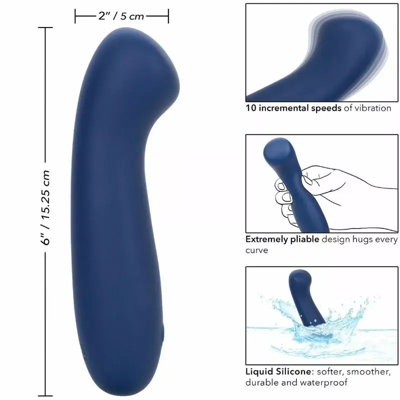 Vibrators CALEXOTICS Cashmere Satin G Blue Photo 7