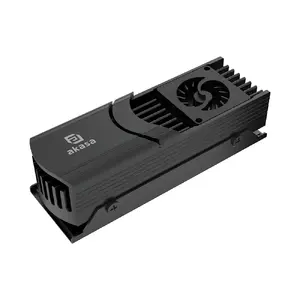 Akasa Gecko Pro LX M.2 NVMe SSD Air Cooler Black with Hydro Dynamic Bearing 3600-12000 RPM