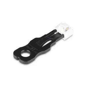 StarTech RJ45 Port Locks 10 Pack with Security Key Locking Ethernet LAN Port Protector Dust Cover Black and White