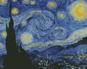 Diamond mosaic kit Ideyka Vincent van Gogh 40x50 cm – needlework craft kit