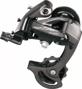 Rear derailleur Microshift MEZZO MSH-RD-M36S, 8–9 speed compatible with Shimano, short cage, max sprocket 28–36T, total capacity 39T