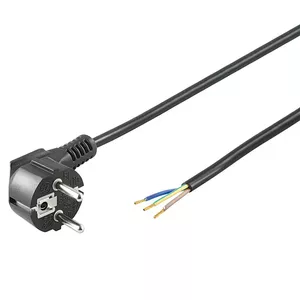 CEE 7/7 Cable Goobay CEEE 7/7 Black 3 m