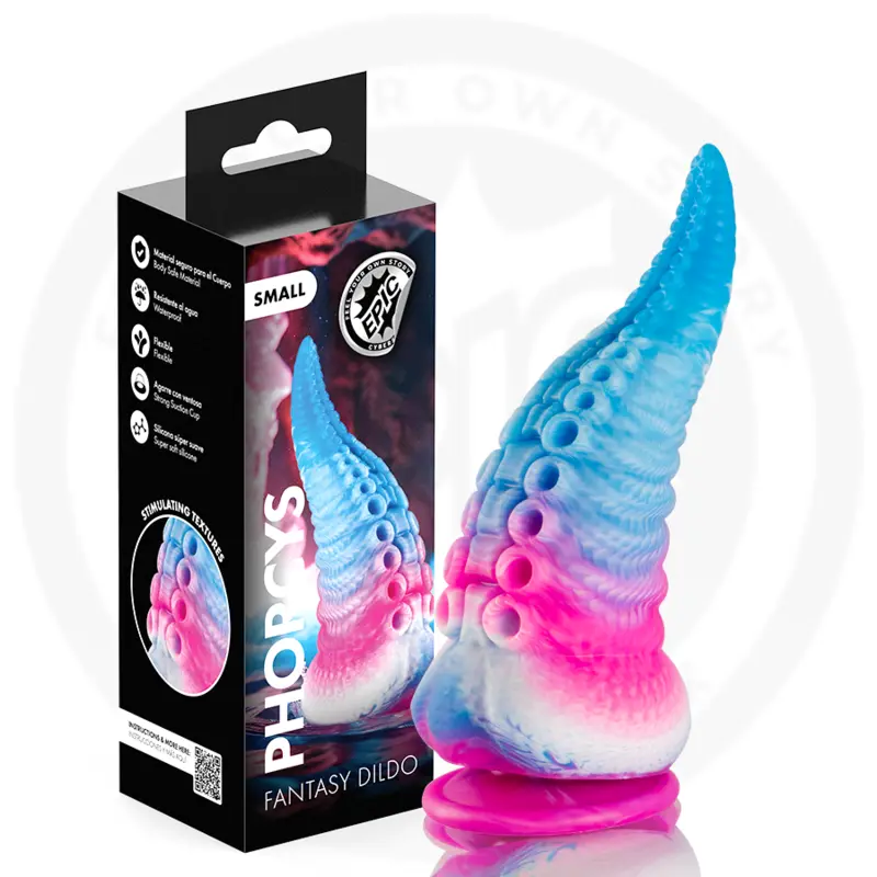 Dildo EPIC silikona zils — neliels tentakļu dildo Photo 6