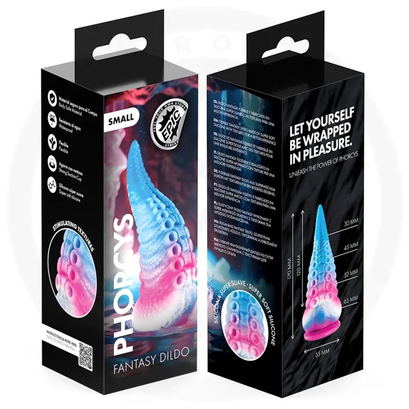 Dildo EPIC silikona zils — neliels tentakļu dildo Photo 10